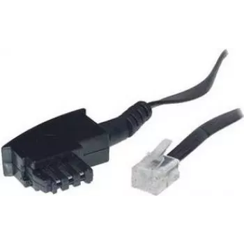 S/CONN 10 m TAE-F – RJ 11 juodas permatomas ShiverPeaks laidas