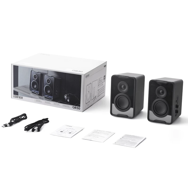 Edifier QR30 Desktoplautsprecher schwarz Bluetooth RGB retail - Lautsprecher (QR30-BK)