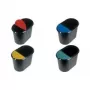 Helit Papierkorb Duo-System oval PE schwarz mit umlaufendem Griffrand Teil 1 20 Liter