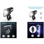 Dviračio priekinis žibintas FISCHER 007790 100 liuksų LED, maitinamas baterijomis, juodas