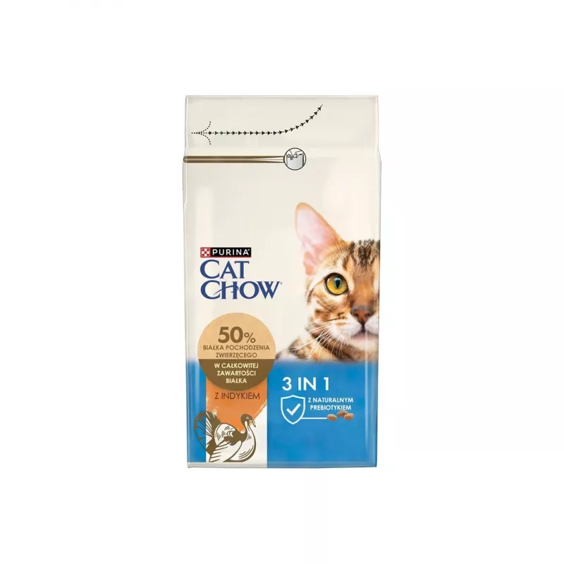 Purina CAT CHOW sausas kačių ėdalas 1,5 kg Suaugę kalakutiena
