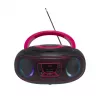 Nešiojamas CD grotuvas Denver TCL-212BT PINK juodas, rožinis