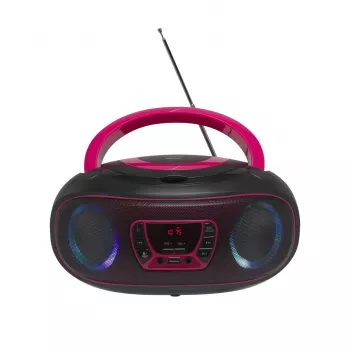 Nešiojamas CD grotuvas Denver TCL-212BT PINK juodas, rožinis