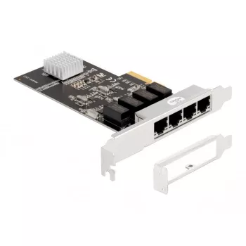 DeLOCK PCI Express x4 kortelė 4 x RJ45 Gigabit LAN RTL8111