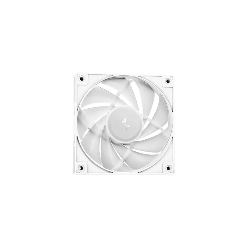 Skysčio aušintuvas DeepCool LE240 V2 — 240 mm radiatorius, 2×120 mm PWM ventiliatoriai, hidrodinaminis guolis, baltas
