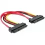 SATA kabelis DeLOCK 84406 22 kontaktų / 22 kontaktų FM 0,2 m raudonas
