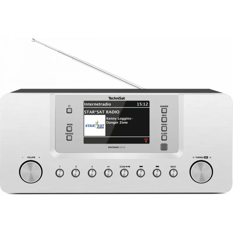 TechniSat DigitRadio 574 IR garso sistema, 2 x 5 W, sidabrinė (0001/2951)