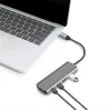 LogiLink USB 3.2 Gen2 7+1 prievadų USB-C / USB-A stotelė su 100W PD, aliuminis