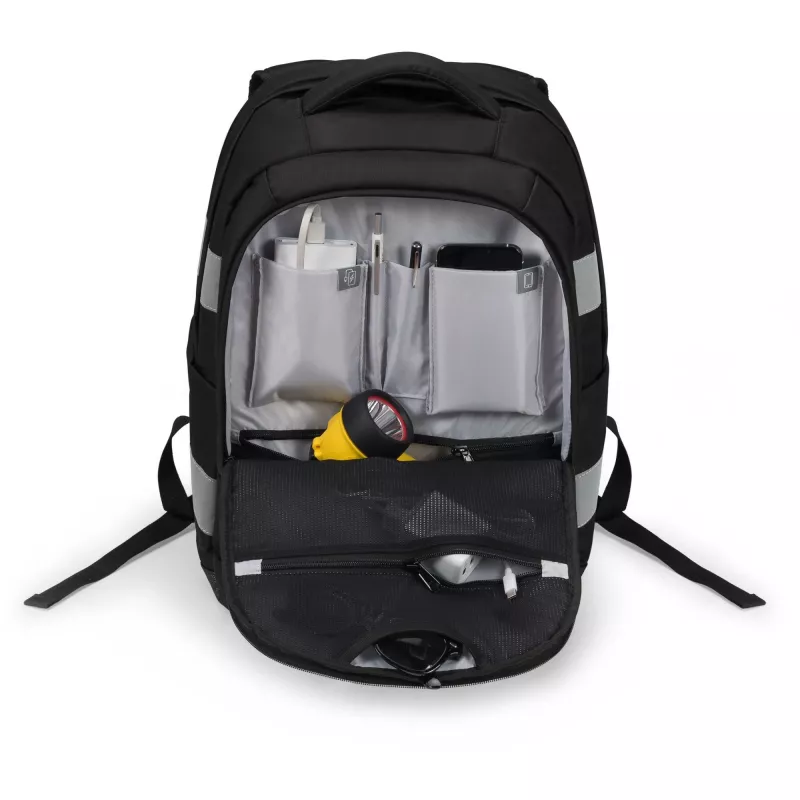 DICOTA Hi-Vis V2 Kuprinė Juoda 320x220x455mm PET TPU