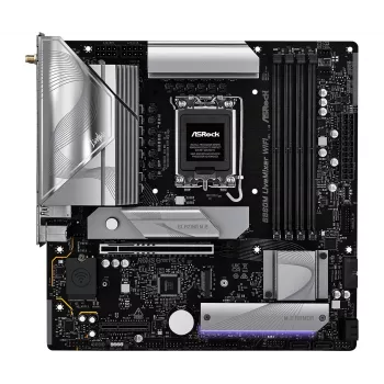 Pagrindinė plokštė ASRock B860M LiveMixer WiFi — Intel B860, LGA 1851, micro ATX, DDR5, 4x DIMM, Wi‑Fi 6E, 2.5Gb LAN