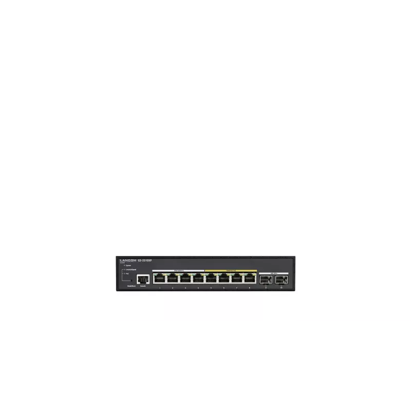 LANCOM GS-3510XP valdomas L2 2.5G Ethernet (100/1000/2500) Power over Ethernet (PoE) 1U juodas