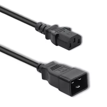 Maitinimo laidas Qoltec 53991 Juodas 1,2 m C20 C13 jungtis
