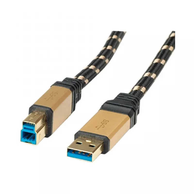ROLINE Gold USB laidas - USB A (kištukas) į USB B (kištukas)