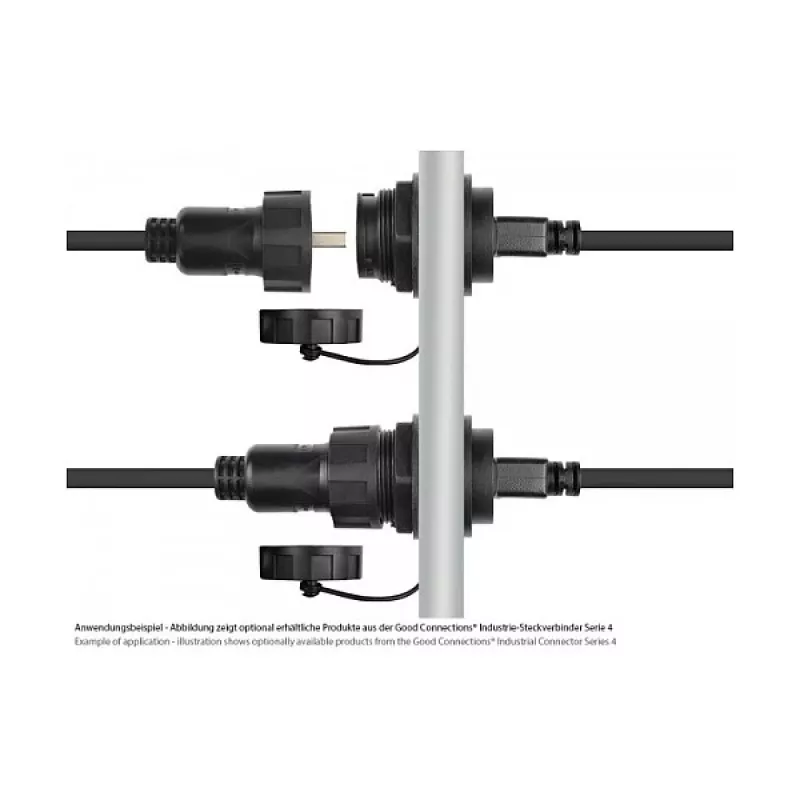 Good Connections Industrial Plug S4 USB 2.0 kabelis, USB-A į Mini-USB, 1 m (IC04-U202)