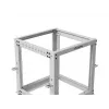 Atviras stovas LANBERG 19 inch 12U, reguliuojamas gylis 600–1100 mm, pilkas