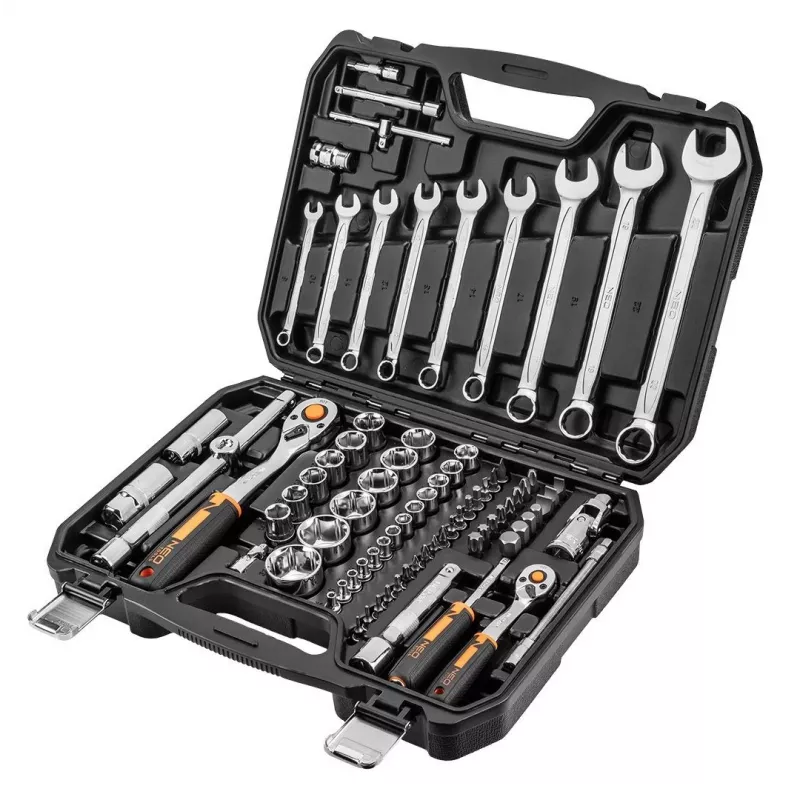 NEO tools 10-058 veržliarakčių ir antgalių rinkinys