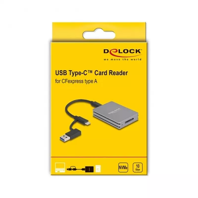 Delock 91012 USB Type-C kortelių skaitytuvas, skirtas CFexpress Type A