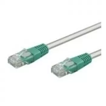 Wentronic Goobay CAT 5e kryžminis jungiamasis laidas, U/UTP, pilka, žalia, pilkai žalia, 0,25 m - CCA vario mišinys (68609)