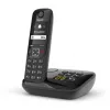 Gigaset AS690A Analoginis/DECT telefonas su skambučio numerio rodymu Juodas