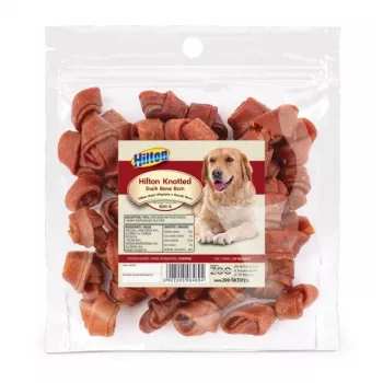 HILTON Knotted Duck Bone 6 cm – kramtomas kaulas šunims – 500 g