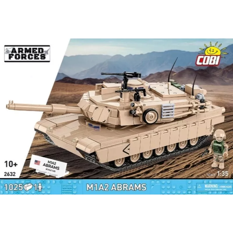 Konstruktorius Cobi M1A2 Abrams 1025 dalių modelis COBI-2632
