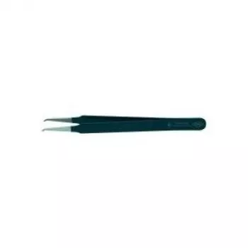 Knipex 92 08 78 ESD preciziniai pincetai, plokšti, lenkti 45°, 120 mm