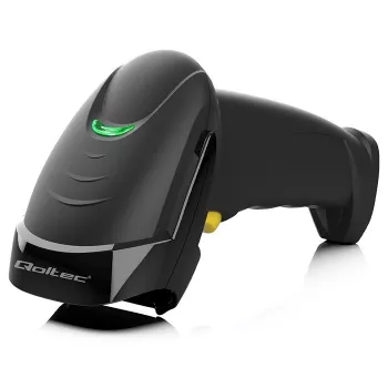 Nešiojamas 1D/2D laidas brūkšninių kodų skaitytuvas QOLTEC 50853 — USB, ABS korpusas, 1,65 m laidas, 97×65×167 mm, 105 g