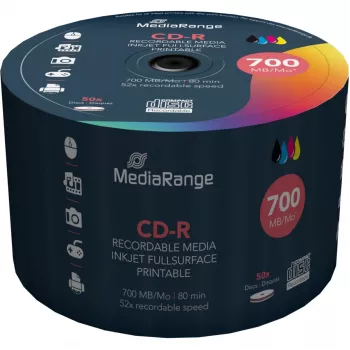 CD-R laikmena MediaRange MR208 700 MB 52x 50 vnt.