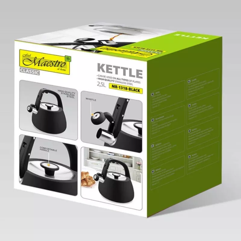Virdulys Kettle Maestro MR-1318-BLACK