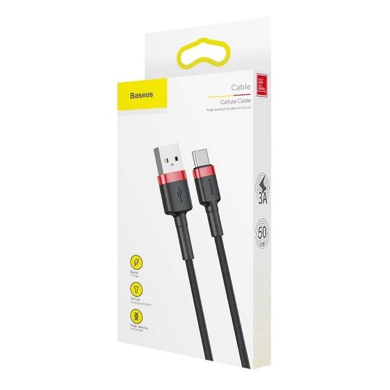 Mobiliojo telefono laidas Baseus Raudonas 1 m USB A USB C