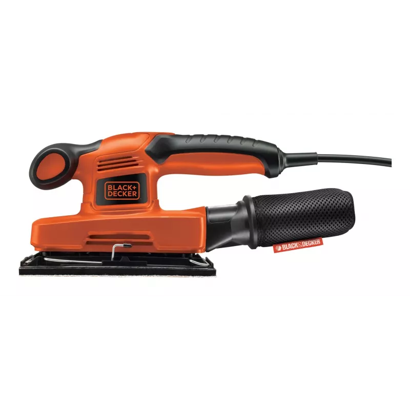 Ekscentrinis šlifuoklis Black & Decker KA320EKA-QS, 240 W, 91 x 189 mm padas, 2 mm orbita