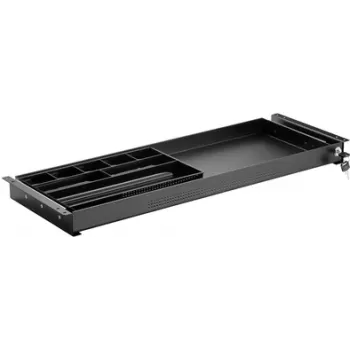 SpeaKa Professional SP-10938492 stalčius po stalu 740 mm x 449 mm užrakinamas aukštis iki 50,8 mm juodas (SP-10938492)