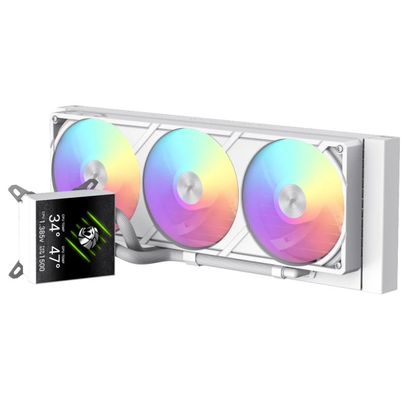 Gamemax GLACIER 360 LCD WH skysčio aušintuvas procesoriui | Intel, AMD