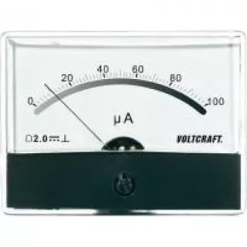 Voltcraft AM-86X65/100µA montavimo matavimo prietaisas, nuolatinės srovės 100 µA sukamoji ritė