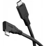 Goobay USB-C laidas 90° USB4 1 m juodas - 100 W 40 Gbit/s Power (79430)
