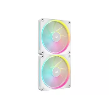 Ventiliatorių rinkinys Corsair iCUE LINK LX140 RGB 140 mm 2 vnt 2000 RPM baltas CO-9051032-WW