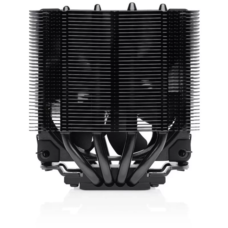 CPU aušintuvas Noctua NH-D9L CHROMAX.BLACK – 92 mm ventiliatorius, 400–2000 RPM, 22,6 dB, matmenys 95×95×110 mm, svoris 531 g