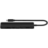 Satechi 7-in-1 USB-C Slim Multiport Adapter su Ethernet (USB-C PD, 2x USB-A, HDMI 4K, Ethernet, micro/SD kortelių skaitytuvas) (Juoda)
