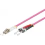 MikroSkaidulinis kabelis MicroConnect FIB412010-4, OM4 daugiamodis, LC į ST, 10 m, violetinis