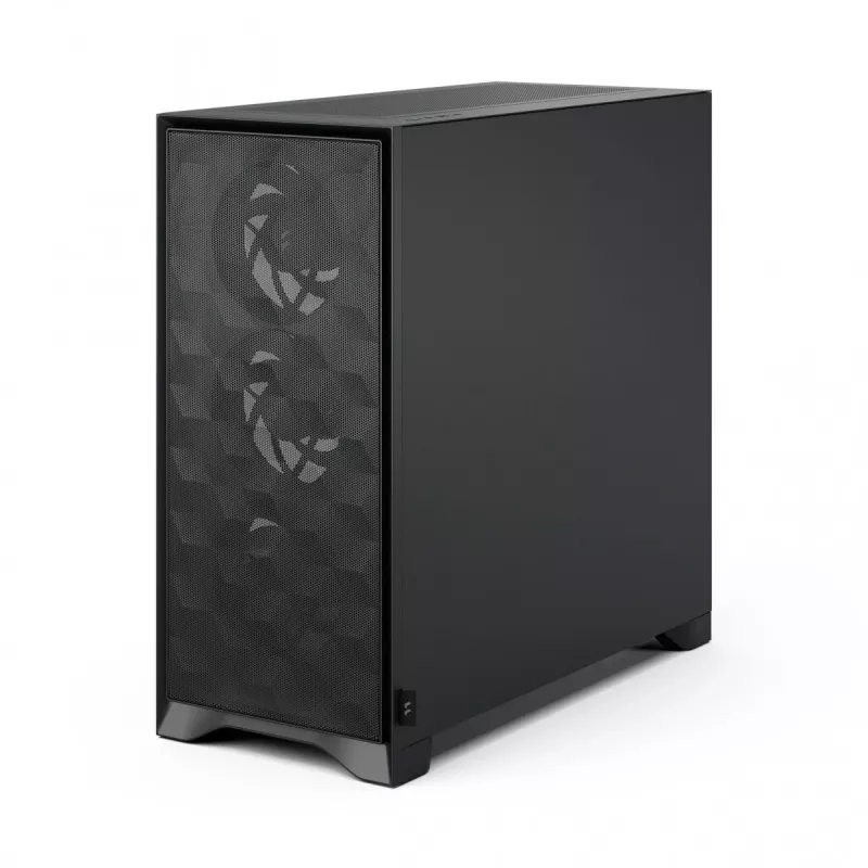 PC korpusas Fractal Design Pop 2 Air Black TG Midi Tower — ATX, 3x 120 mm priekiniai ventiliatoriai, palaiko 2,5 colio ir 3,5 colio diskus
