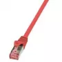Tinklo kabelis LogiLink 10m Cat.6 RJ-45 S/FTP Raudonas