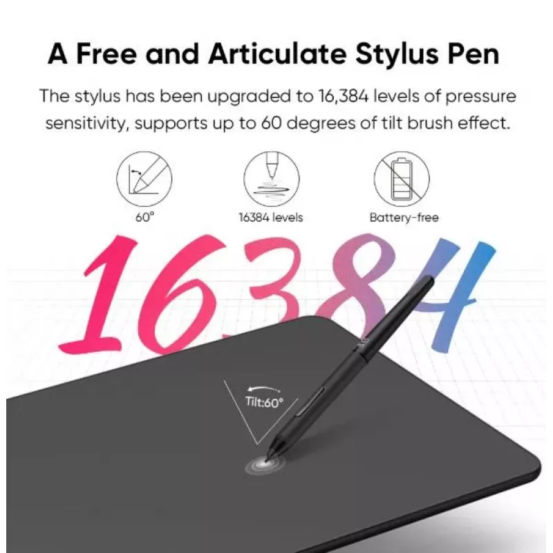 Grafikos planšetė XP-Pen DECO 01 V3 – 5080 lpi, 254 x 158,75 mm, juoda, USB (laidinis ir belaidis)