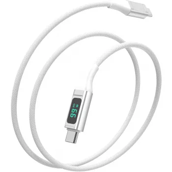 4smarts USB-C į USB-C laidas DigitCord 100W 1,5 m. baltas