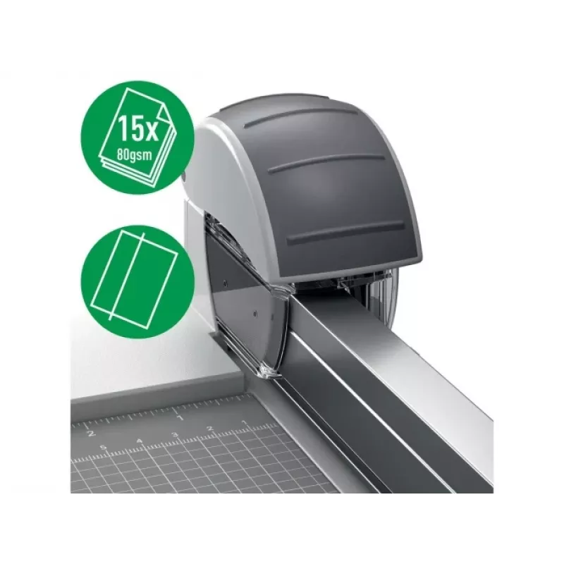 Leitz tiesaus pjovimo peiliukas, skirtas Precision Office Trimmer, 15 lapų, plastikas, plienas, pilka, 14 mm, 40 mm, 48 mm