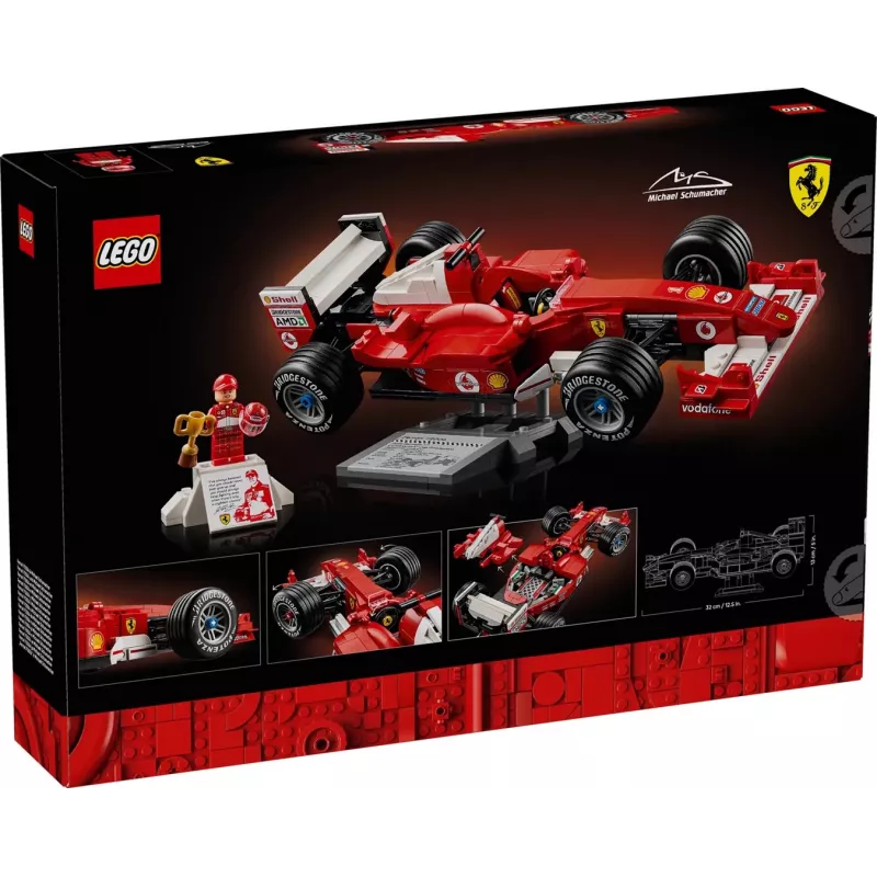 LEGO ICONS 11375 Ferrari F2004 ir Michael Schumacher