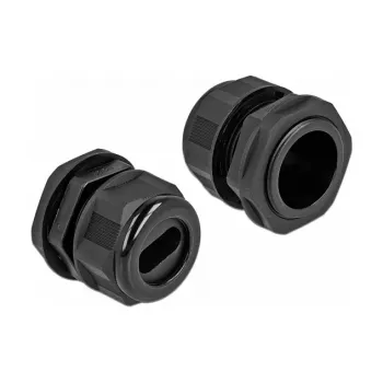 Kabelio įvadas DeLOCK 60389 Juodas Plastikinis 2 vnt.