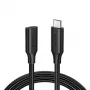 Ugreen 10387 USB kabelis USB 3.2 Gen 2 (3.1 Gen 2) 1 m USB C juodas