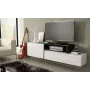 Cama TV spintelė SIGMA 3 180 baltas/baltas blizgus + juodas