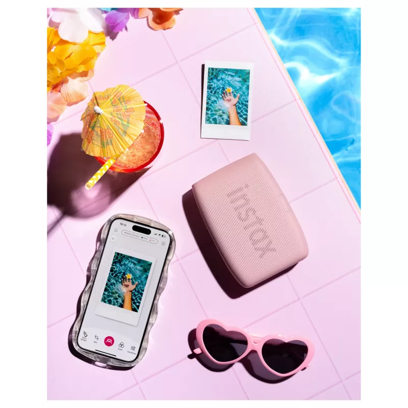 Nešiojamas momentinis spausdintuvas Fujifilm Instax Mini Link 3 rožinis Bluetooth