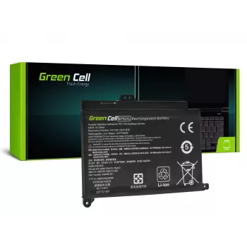 Baterija Green Cell HP150 – Ličio polimeras 4500 mAh, HP Pavilion 15-AU / 15-AW serijai, juoda